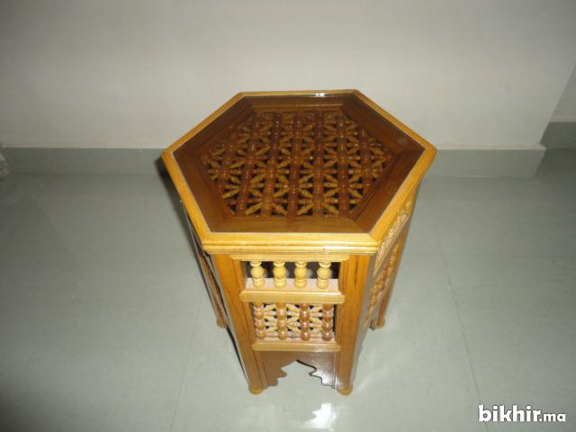 table de Moucharabieh en bois