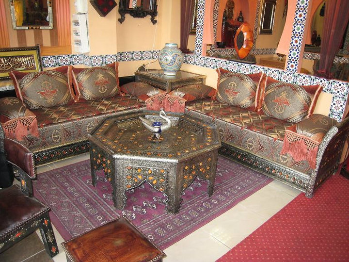 modèles de salon marocain traditionnel de luxe
