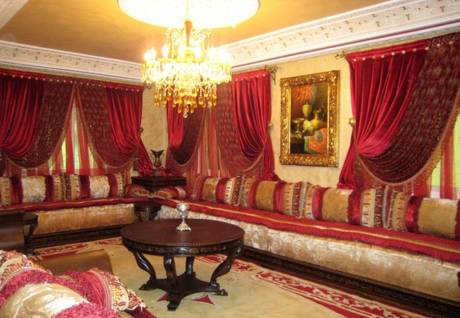 vente rideaux salon marocain moderne