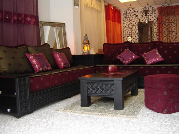 Un salon marocain Mobra très chic