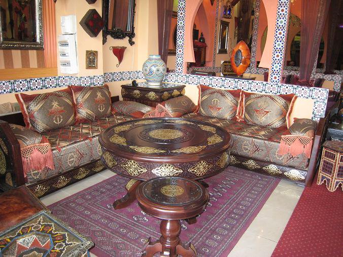 Salon marocain maghribi traditionnel