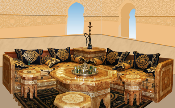 Salon marocain design style