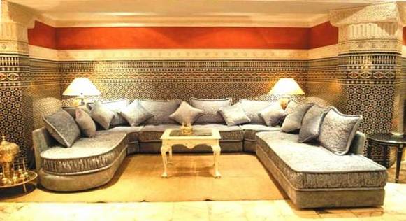 salon marocain traditionnel de luxe