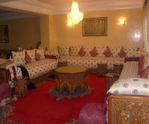 salon marocain Benchrif traditionnel de luxe
