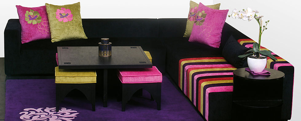 salon marocain avec des couleurs charment