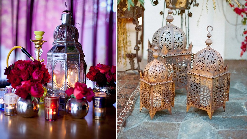 les bougies marocains de jardin marocain