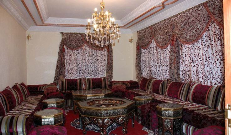 salon marocain en grouna en magnifique design