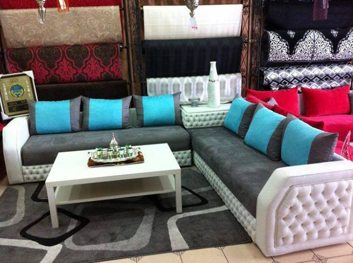 Meubles de décoration pour salon marocain en bleu